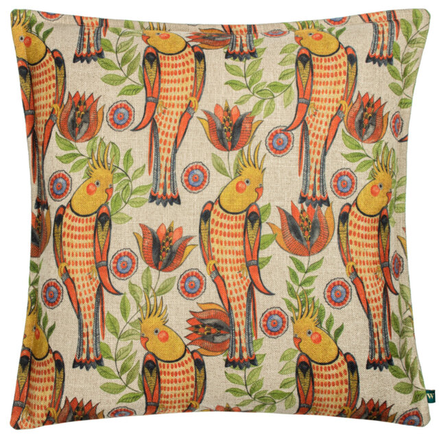 Akamba Floral Square Scatter Cushion with Filling
