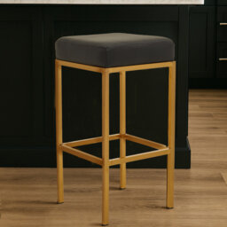 Avitable Upholstered Counter Stool with Metal Frame