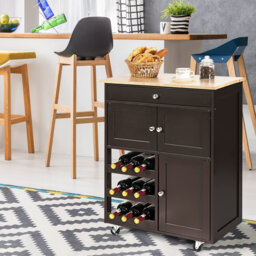 Alysianna Wood Kitchen Island