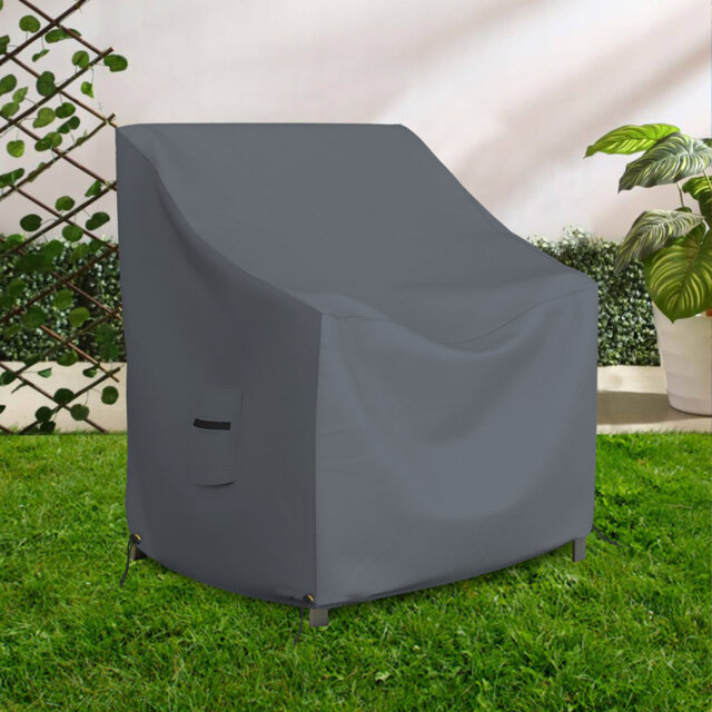 Kifer Heavy Duty Waterproof Outdoor Chair Cover, All Weather Protection Patio Deep Seat Lawn Chair Cover