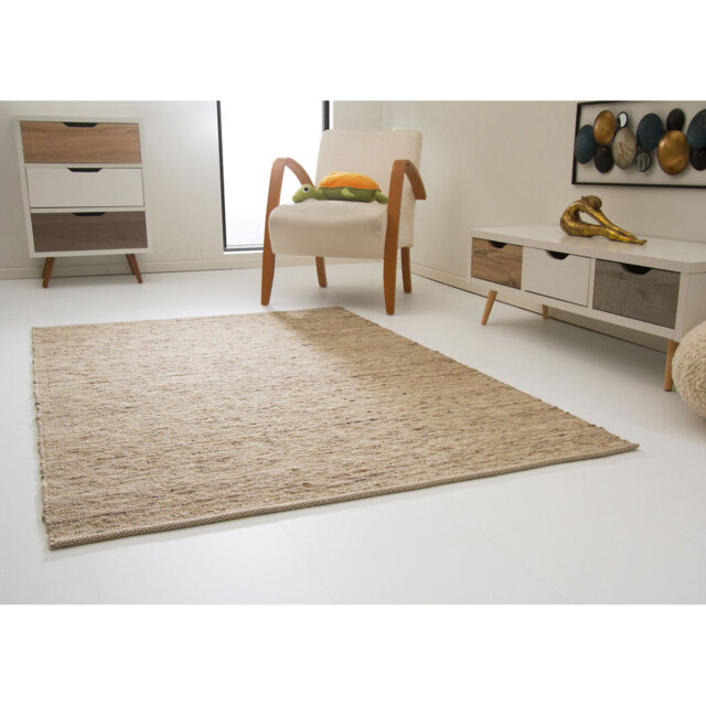 Montserrat Solid Colour Hand Woven Flatweave Area Rug