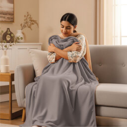 Eilly Luxury Flannel Fleece Throw Blanket for Bed & Sofa