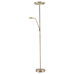180cm Antique Brass LED Traditional Floor Lamp