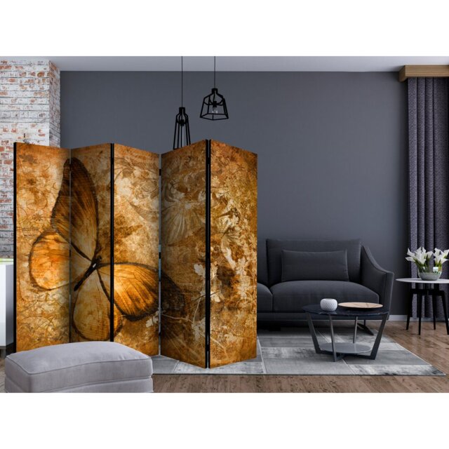 Hayrenik 225cm W x 172cm H 5 - Panel Solid Wood Folding Room Divider