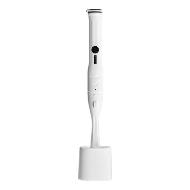 Electric Toilet Brush And Holder Set,?Replaceable Head, Disposable Brush, Recoverable Bristle,White