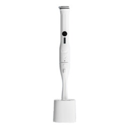 Electric Toilet Brush And Holder Set,?Replaceable Head, Disposable Brush, Recoverable Bristle,White