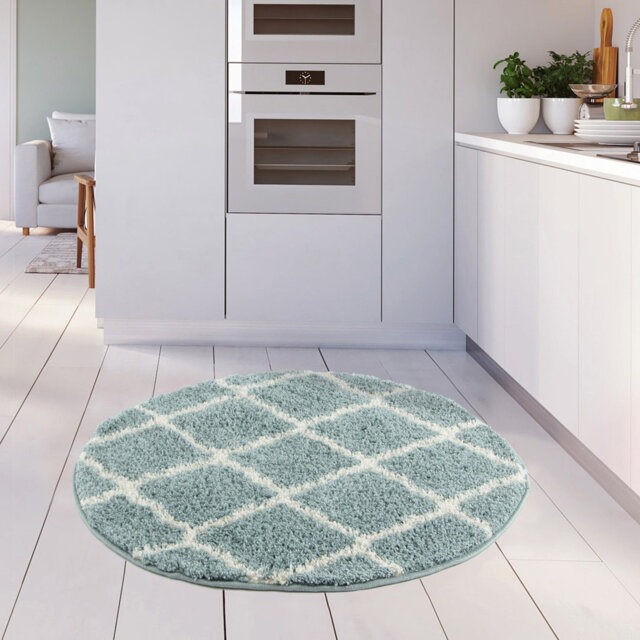 Myshaggy Collection Rugs Moroccan Design in Duck Egg Blue