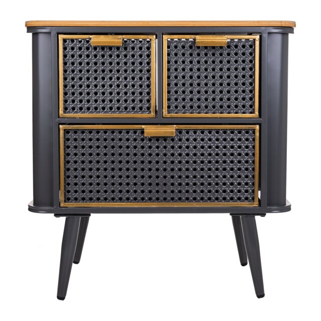 Willaims 3 Drawer Bedside Table