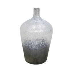 Verre Stem Frosted Vase Recycled Glass Table Vase, 29cm