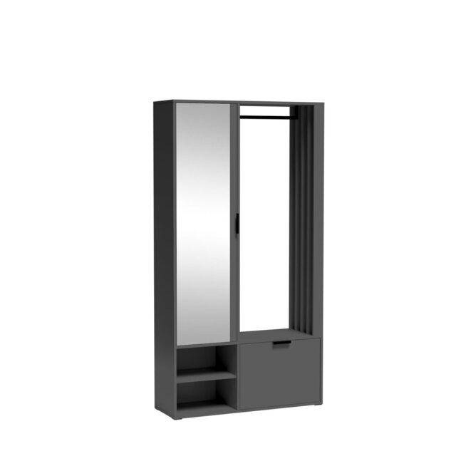 Entrance Wardrobe MELO Hall Tree 100cm Wide with Shoe Storage