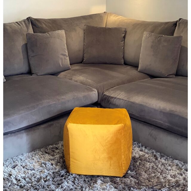 Velvet Refillable Classic Bean Bag