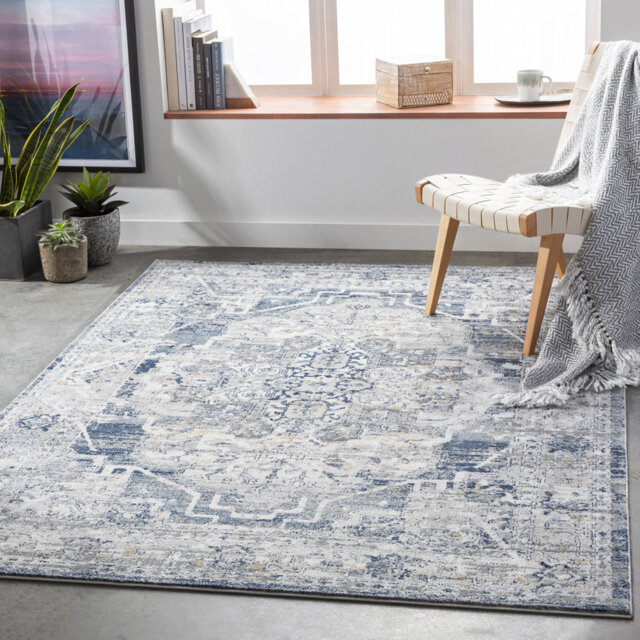 Oriental Vintage Area Rug Blue/Grey_JLO2309
