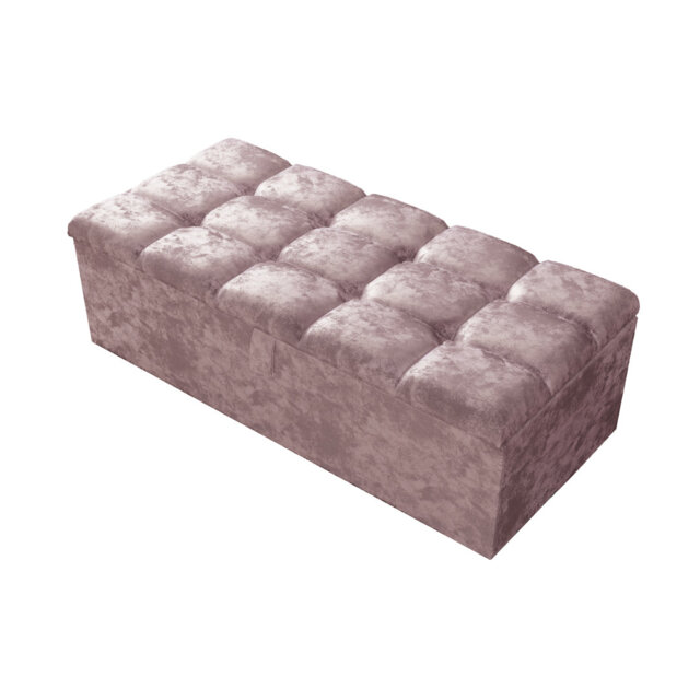 Alaxander 102cm Wide Rectangle Geometric Standard Ottoman with Storage