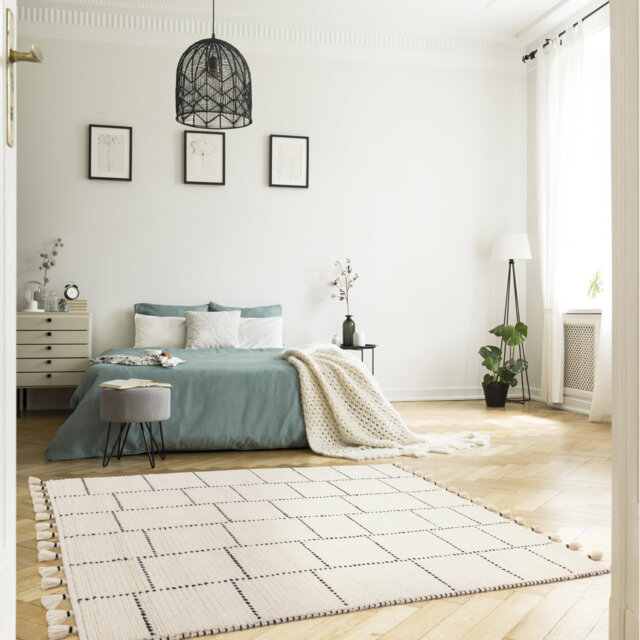 Cressex Moroccan Hand Woven Area Rug