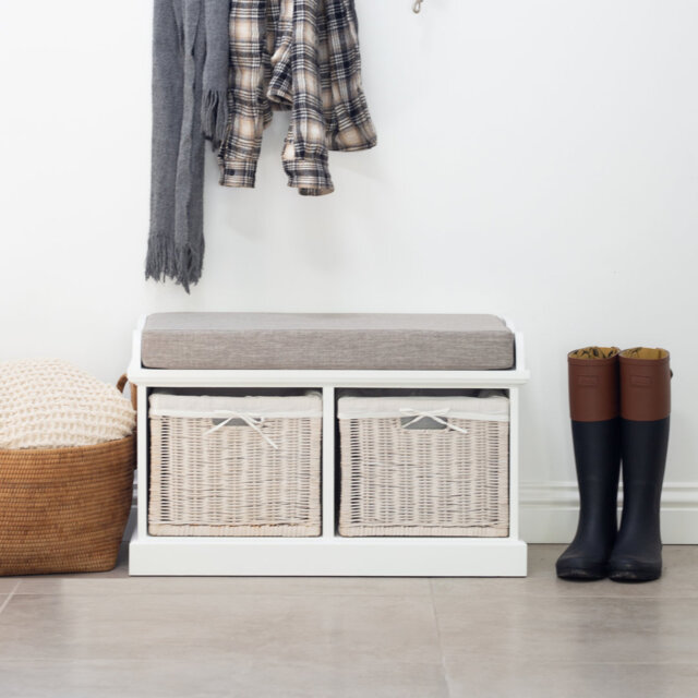 Bastogne Polyester Blend Upholstered Storage Bench