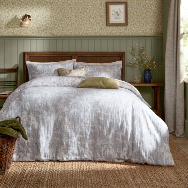 Braeflower Reversible 100% Cotton Muslin Duvet Cover Set