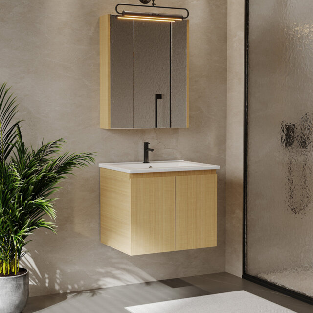 Single Bathroom Vanity with Ceramic Basin