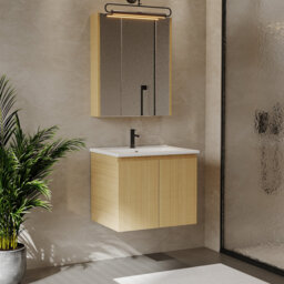 Single Bathroom Vanity with Ceramic Basin
