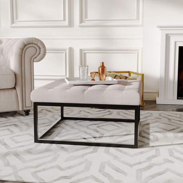 Linen Upholstered Bench