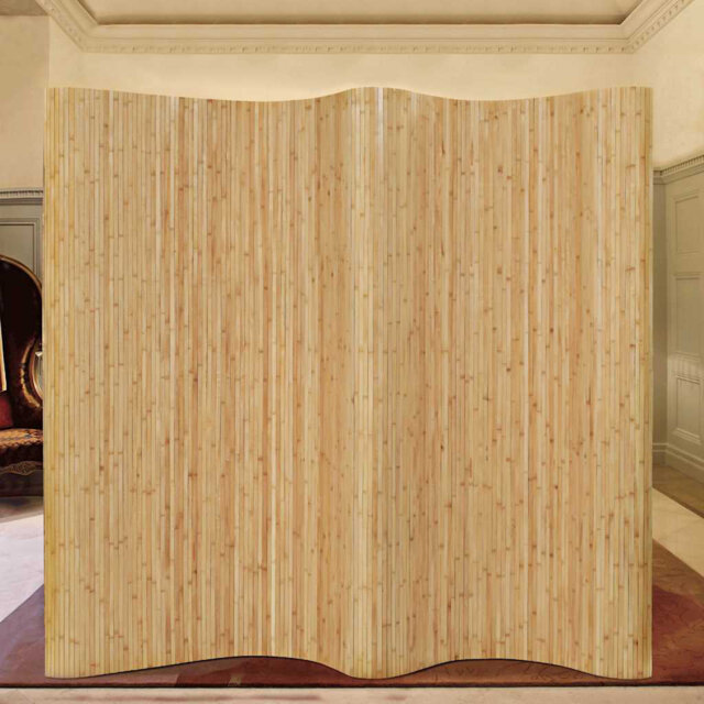 Staley 250cm W x 165cm H Bamboo / Rattan Folding Room Divider