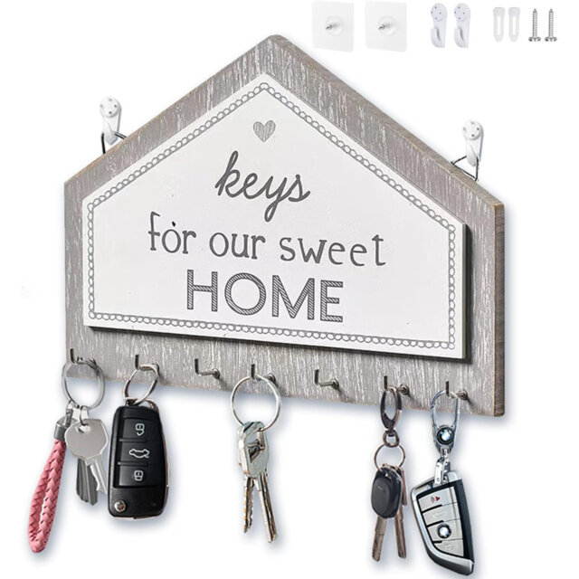 Lavertue Wall Organizer with Key Hooks