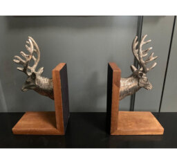 Nickel Non-Skid Bookends