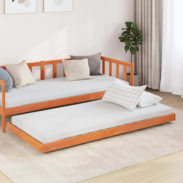 Solid Wood Pine Bed Frame Wooden Bed Base Multi Sizes