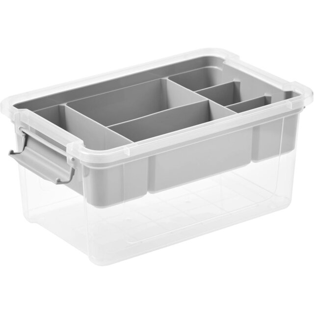 Henri Set of 2 Organiser Box - Nordic Grey