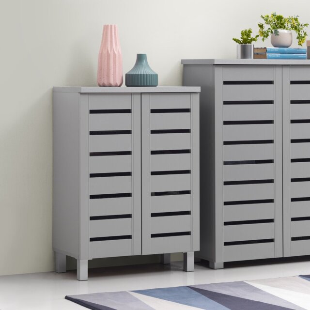 Osvaldo 8 Pair Shoe Storage Cabinet