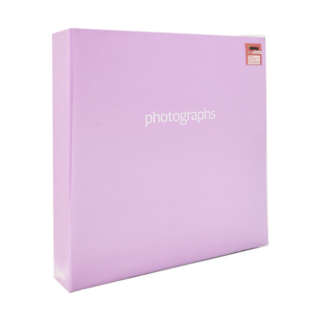 Arpan Extra-Large 3-Ring Binder Self Adhesive Photo Album 20/Sheets 40/Sides (Purple)