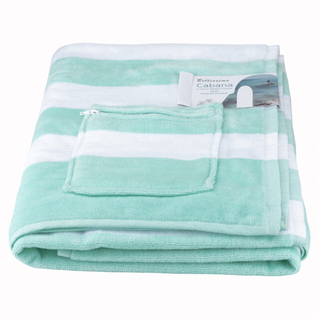 Cabana Stripe 100% Cotton Beach Towel