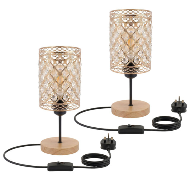 Wood Table Lamp