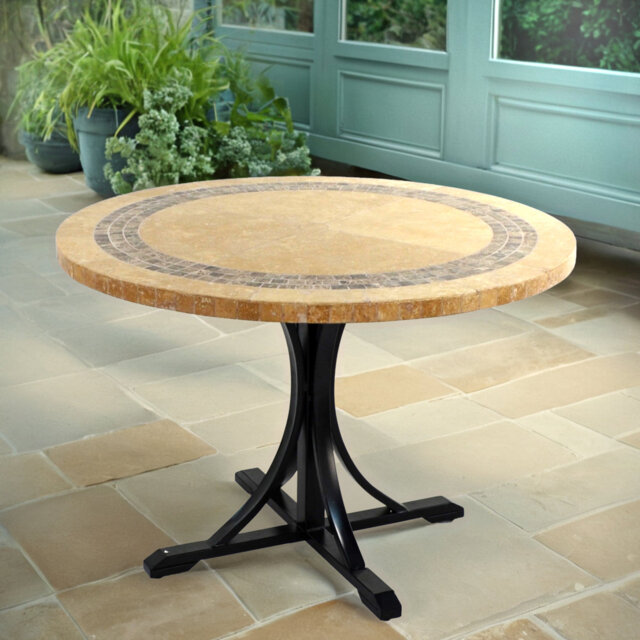 Buchholtz Round Marble Dining Table