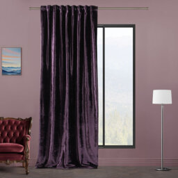 Blackout Thermal with Liner Extra Long & Extra Wide Shiny Velvet Decorative Curtain Panel