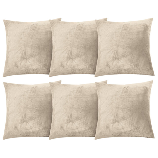 Aspire Homeware Square Plain Velvet Scatter Cushion Cover