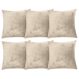 Aspire Homeware Square Plain Velvet Scatter Cushion Cover