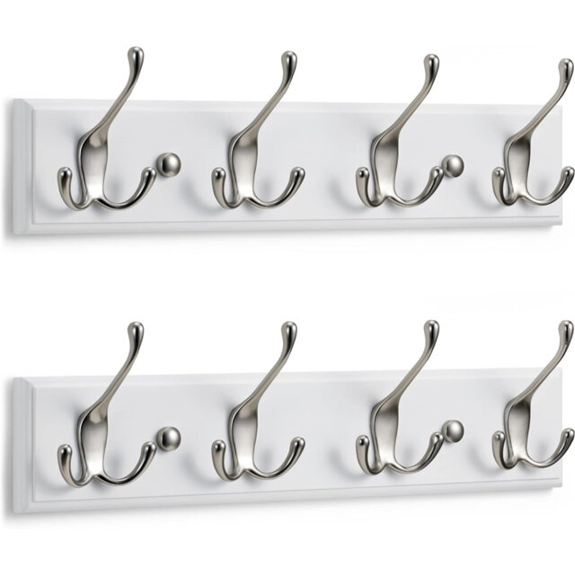 Maryetta Metal Wall Wall Mounted Coat Rack