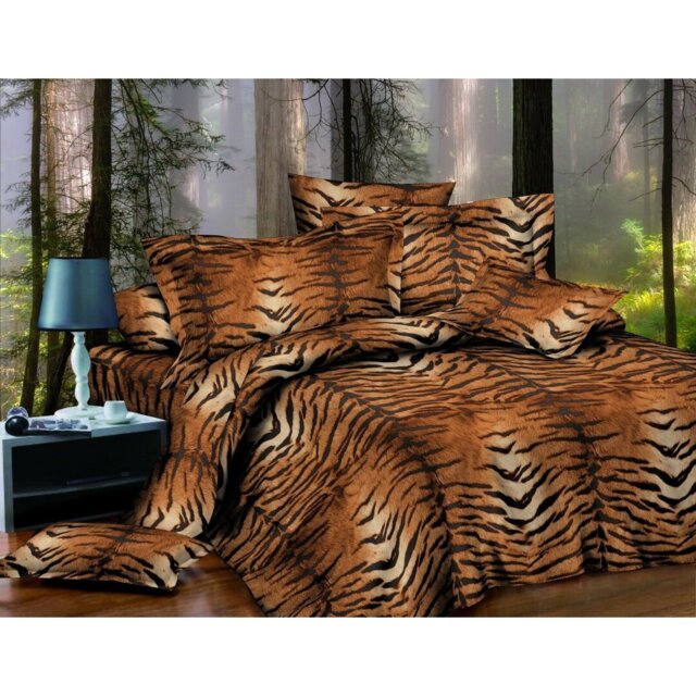 3D Design Complete Bedding Set Floral Fitted Sheet Duvet Cover With Pillow Case.