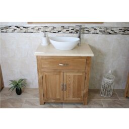 Delp 750mm Single Bathroom Vanity with Vessel Ceramic Basin