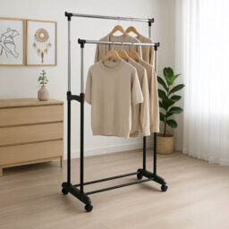 Double 80cm Wide Clothes Rack