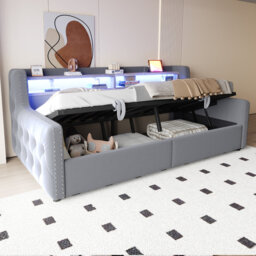 Daybed  With Led Lights And Storage