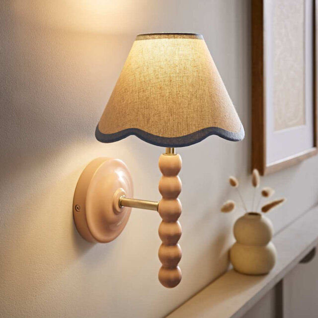 Alderic Manufactured Wood Armed Sconce