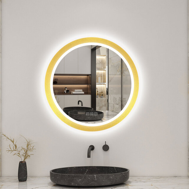 Aluminium Round Mirror