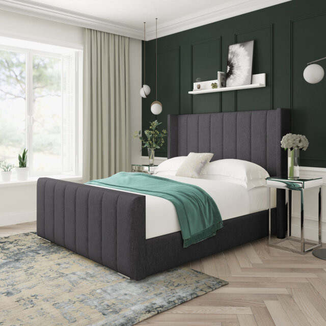 Willow Chenille Upholstered Bed Frame