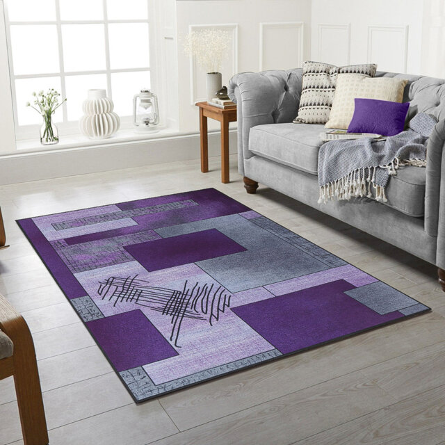 Azirah Abstract Violet Area Rug