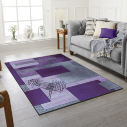 Azirah Abstract Violet Area Rug