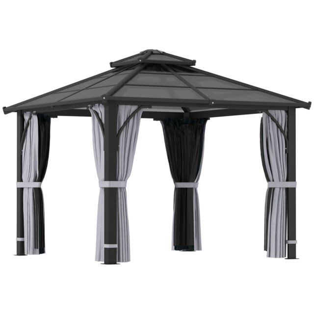 25 Ft. W x 25 Ft. D Metal Hardtop Gazebo