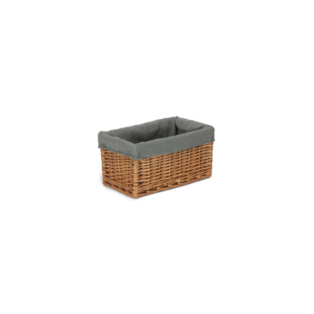 Wicker Lined Storage Basket