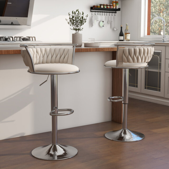 Christal Height Adjustable Swivel Bar Stool