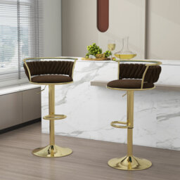 Christal Height Adjustable Swivel Bar Stool